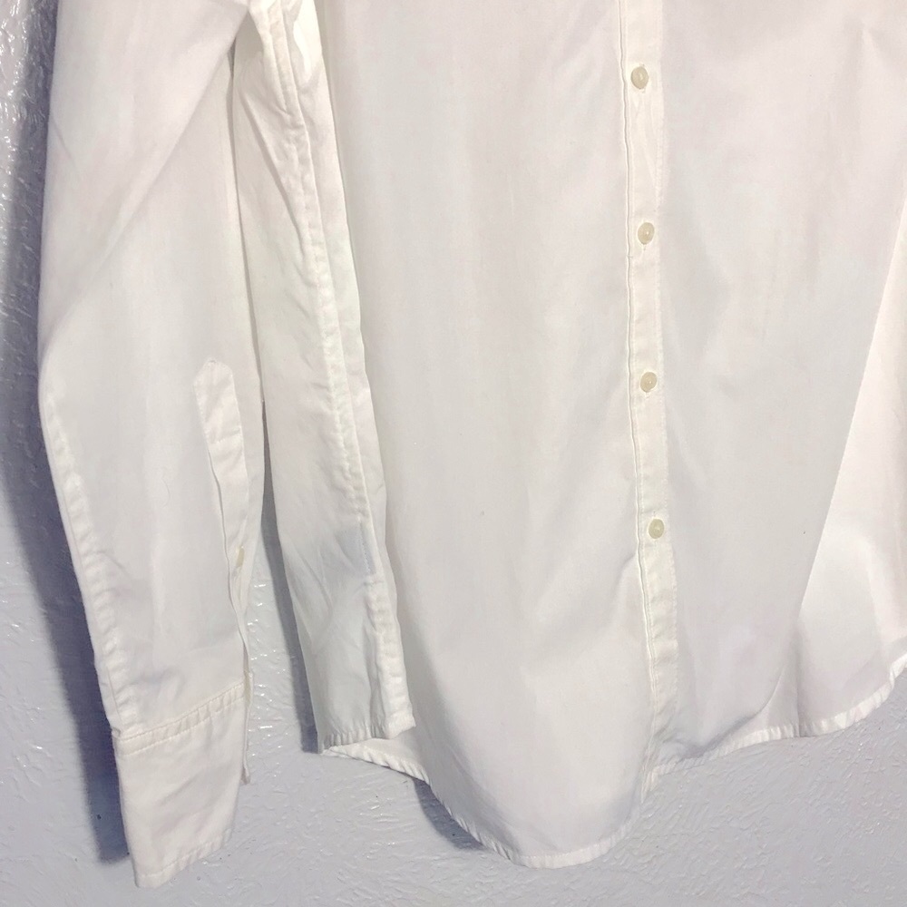 Ralph Lauren White Basic Button Down Blouse 1X - Picture 4 of 7